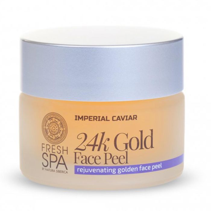 Fresh Spa Peeling Facial con Oro y Caviar Negro, Rejuvenecedor, Exfoliante con Ácido Succínico, 50 ml
