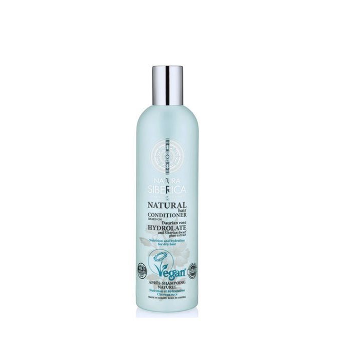 NATURA SIBERICA Bálsamo Capilar Nutrición e Hidratación con Rosa Davúrica y Pino Enano Siberiano 400ml
