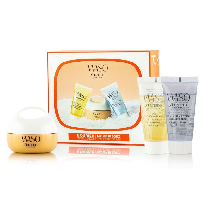 Shiseido Waso giga crema hidratante 50 ml + limpiadora 30 ml + locion 30 ml