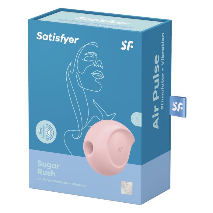 Satisfyer Sugar rush estimulador y vibrador de aire rosa