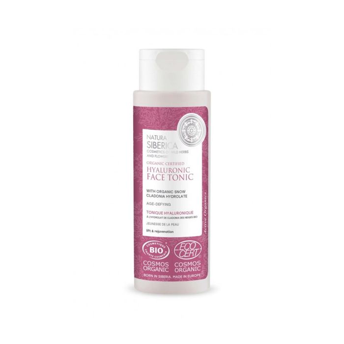 NATURA SIBERICA Tónico Facial Hialurónico Antienvejecimiento 150ml Vegano Ecocert Piel Radiante