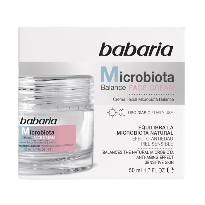 Babaria Microbiota balance crema facial uso diario piel sensible 50 ml
