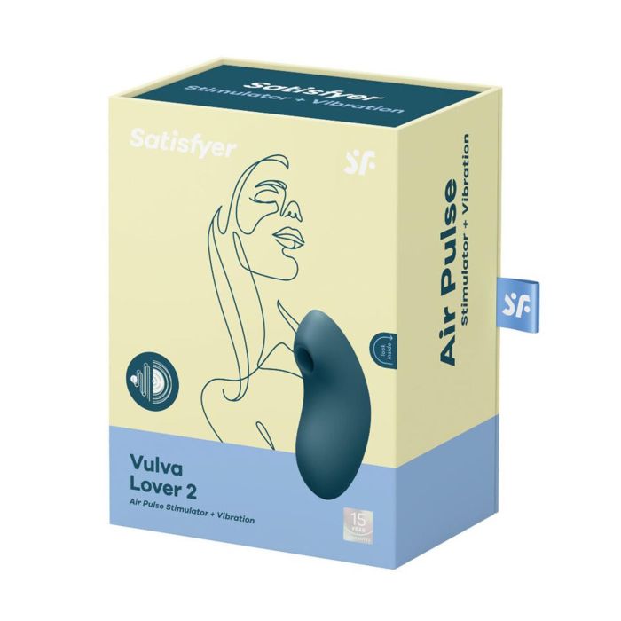 Satisfyer Vulva lover 2 vibrador y estimulador de aire azul