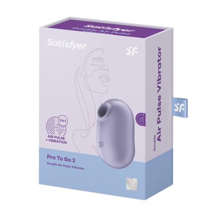 Satisfyer Pro to go 2 vibrador doble air pulse violeta