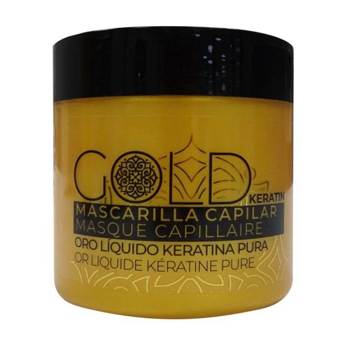 Lovyc Gold mascarilla capilar oro liquido keratina pura 400 ml