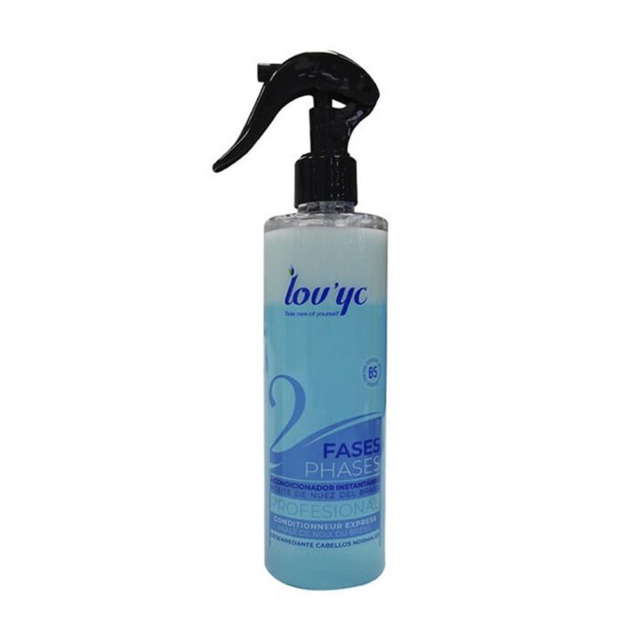 Lovyc Bi-phase acondicionador instantaneo aceite de nuez del brasil cabellos normales 300 ml