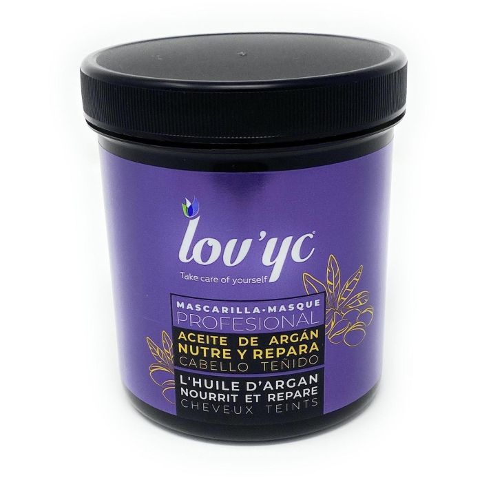 Lovyc Nutre y repara aceite de argan mascarilla cabello teñido 700 ml