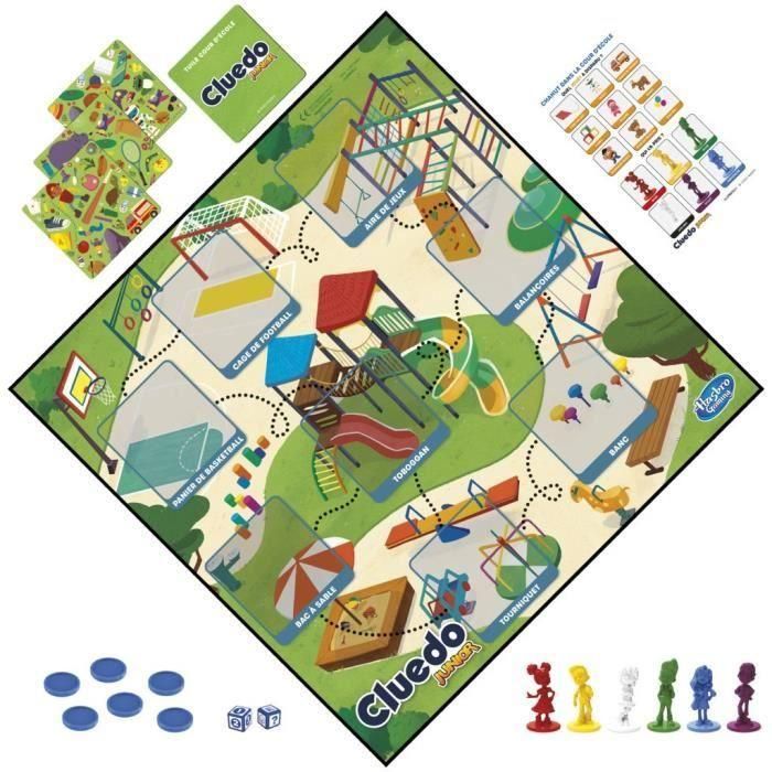 Cluedo Junior 2 -in -1 - Juego de mesa junior - Juego de pensamiento 2 Cluedo Junior 2 -in -1 - Juego de mesa junior - Juego de pensamiento 2