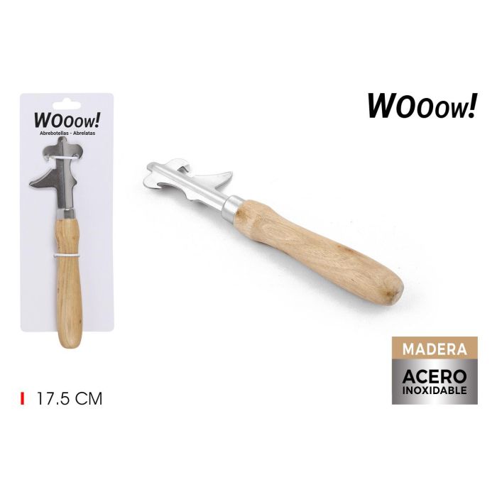 Abrebotellas y abrelatas de madera Wooow (36 Unidades) Abrebotellas y abrelatas de madera Wooow (36 Unidades)