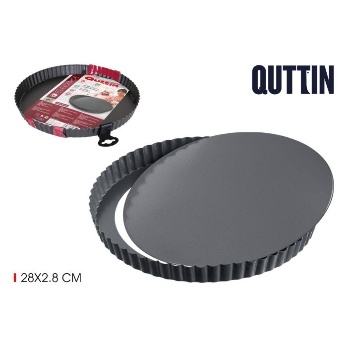 Molde para Tartas Desmontable 28x2.8 cm Rojo Quttin (12 Unidades) Molde para Tartas Desmontable 28x2.8 cm Rojo Quttin (12 Unidades)