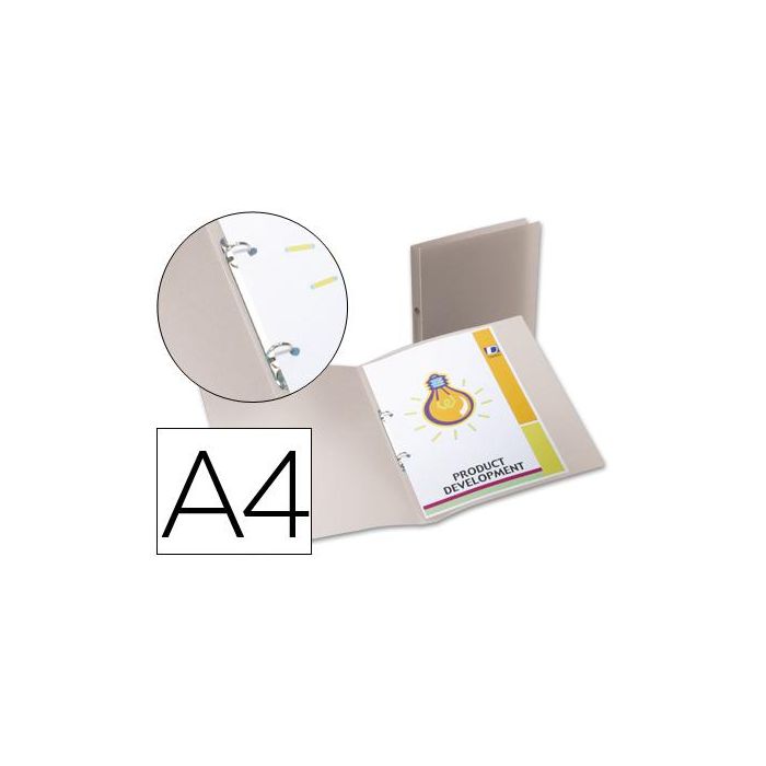 Carpeta Liderpapel 2 Anillas Redondas Mini 15 mm 49074 Polipropileno Din A4 Transparente