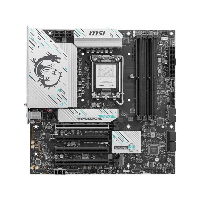 MSI B860M GAMING PLUS WiFi Placa Base Intel B860 LGA 1851 micro ATX DDR5 Wi-Fi 7 1