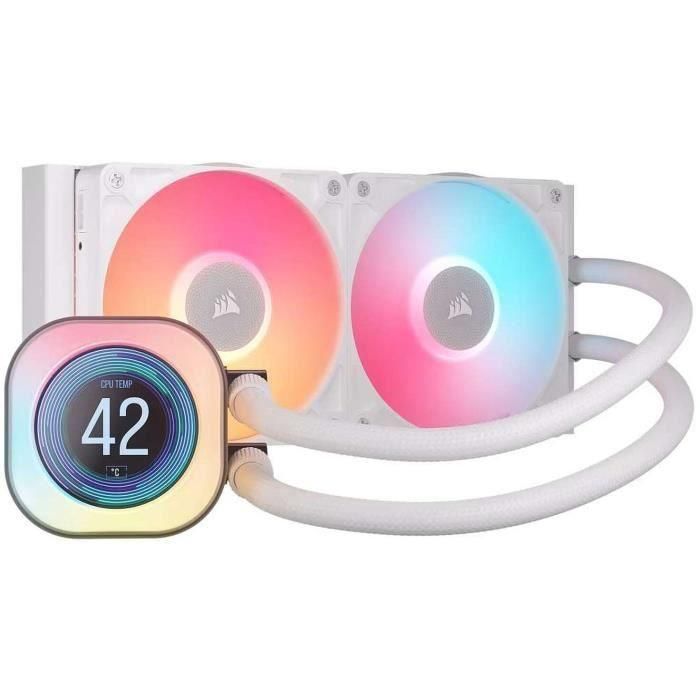 Corsair CW-9061025-WW Refrigeración Líquida iCUE LINK TITAN 240 RX LCD para CPU, 2 Ventiladores RX120 RGB, Blanco, Intel LGA 1851/AM5 0 Corsair CW-9061025-WW Refrigeración Líquida iCUE LINK TITAN 240 RX LCD para CPU, 2 Ventiladores RX120 RGB, Blanco, Intel LGA 1851/AM5 0