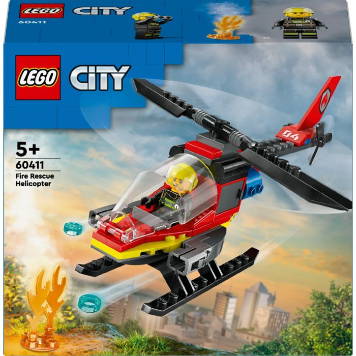 LEGO 60411 City Helicóptero de Rescate de Bomberos, Juego de Construcción, 85 piezas, para niños de 5+ años 0 LEGO 60411 City Helicóptero de Rescate de Bomberos, Juego de Construcción, 85 piezas, para niños de 5+ años 0