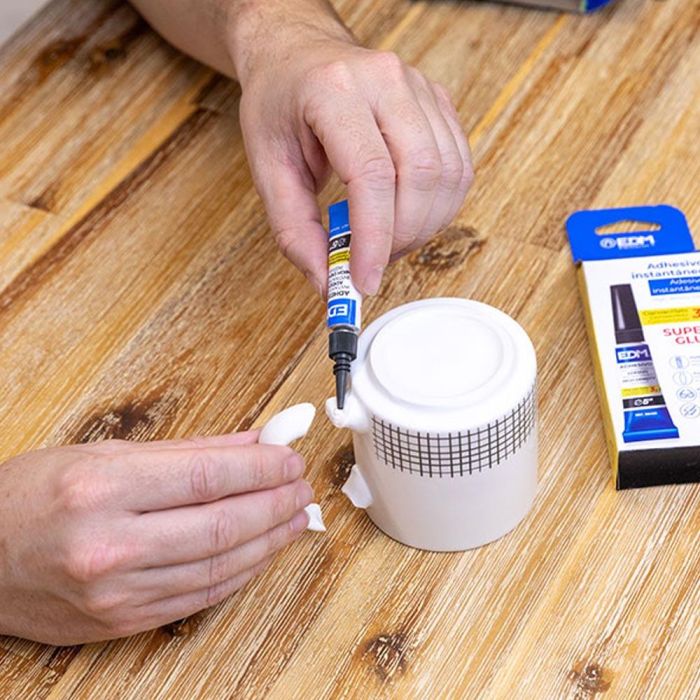 Edm Cianocrilato 3 g - Adhesivo para metal, porcelana, plástico, goma, vidrio, madera 3 Edm Cianocrilato 3 g - Adhesivo para metal, porcelana, plástico, goma, vidrio, madera 3