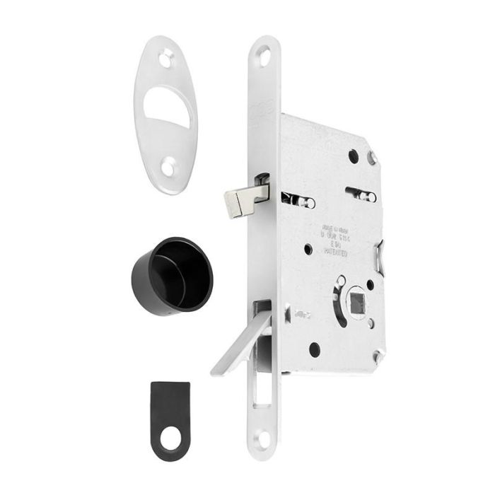 CERRAD/PICAP. MAGNETICOS Picaporte Magnético Wave E50 Puerta Corredera Baño - Cromo Satinado, Negro Mate o Blanco Mate