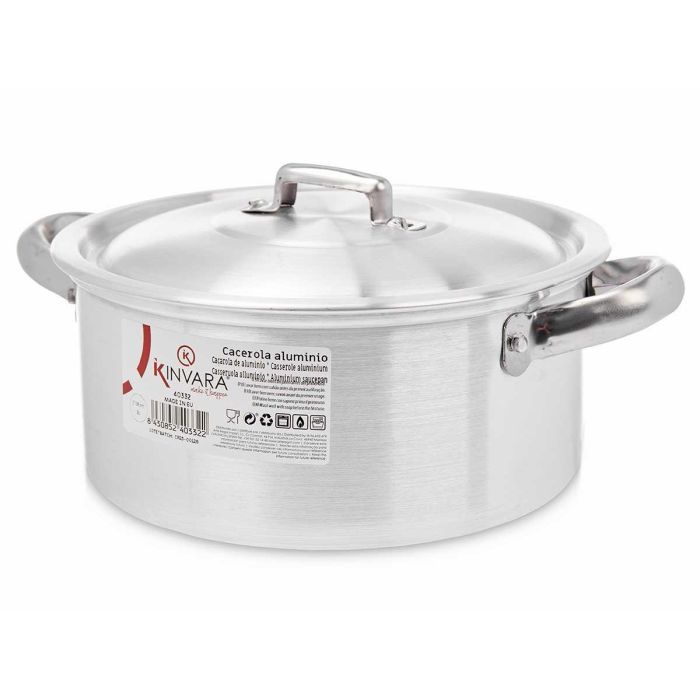 Cacerola Aluminio 18 Cm 2L Kinvara (10 Unidades) 1 Cacerola Aluminio 18 Cm 2L Kinvara (10 Unidades) 1