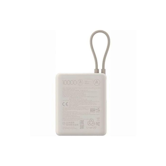Xiaomi 33W PB ICAB 10000 BG Powerbank 10000mAh Carga Rápida 33W con Cable USB-C Integrado Compacta Beige Compatible PD3.0 QC3.0 Apple 4 Xiaomi 33W PB ICAB 10000 BG Powerbank 10000mAh Carga Rápida 33W con Cable USB-C Integrado Compacta Beige Compatible PD3.0 QC3.0 Apple 4