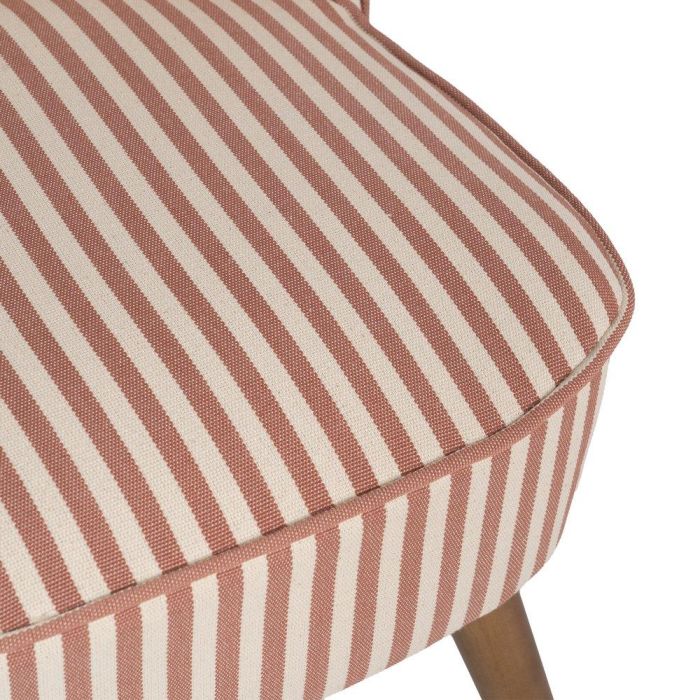 Sillón Rayas Terracota Madera de Caucho 54 X 64 X 73 cm