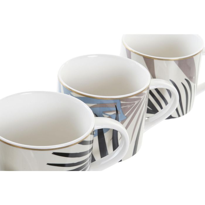 DKD Home Decor Taza Mug Tropical Hojas Multicolor de Porcelana 350ml Apta Microondas y Lavavajillas Lote 12 Unidades 2 DKD Home Decor Taza Mug Tropical Hojas Multicolor de Porcelana 350ml Apta Microondas y Lavavajillas Lote 12 Unidades 2