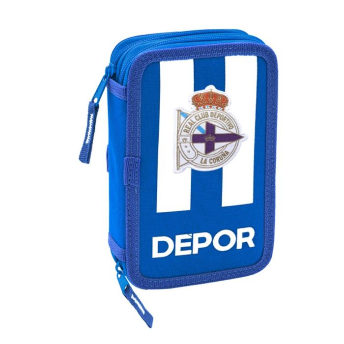 Plumier Doble R. C. Deportivo de La Coruña Azul Blanco 12.5 x 19.5 x 4 cm 0 Plumier Doble R. C. Deportivo de La Coruña Azul Blanco 12.5 x 19.5 x 4 cm 0