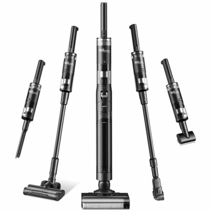 Eziclean EZI1717081890313 Aspiradora Inalámbrica Cyclowash P12 Húmedo y Seco - 200 W - 25 min - 13,5 kPa - Negra Eziclean EZI1717081890313 Aspiradora Inalámbrica Cyclowash P12 Húmedo y Seco - 200 W - 25 min - 13,5 kPa - Negra