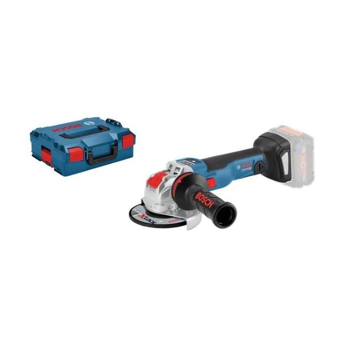 Bosch Professional GWX 18V-10 SC 06017B0400 Amoladora Angular X-LOCK 125mm 18V sin Escobillas 1000W Equivalente Solo L-BOXX