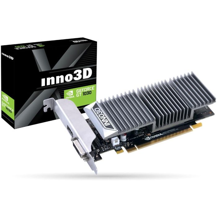 Inno3D N1030-1SDV-E5BL Tarjeta Gráfica GeForce GT 1030 2GB GDDR5 64-bit LP Pasiva 1 Inno3D N1030-1SDV-E5BL Tarjeta Gráfica GeForce GT 1030 2GB GDDR5 64-bit LP Pasiva 1