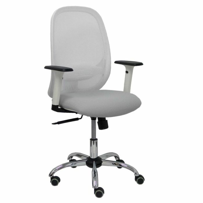 Silla de Oficina P&C 354CRRP Blanco Gris claro Con reposabrazos