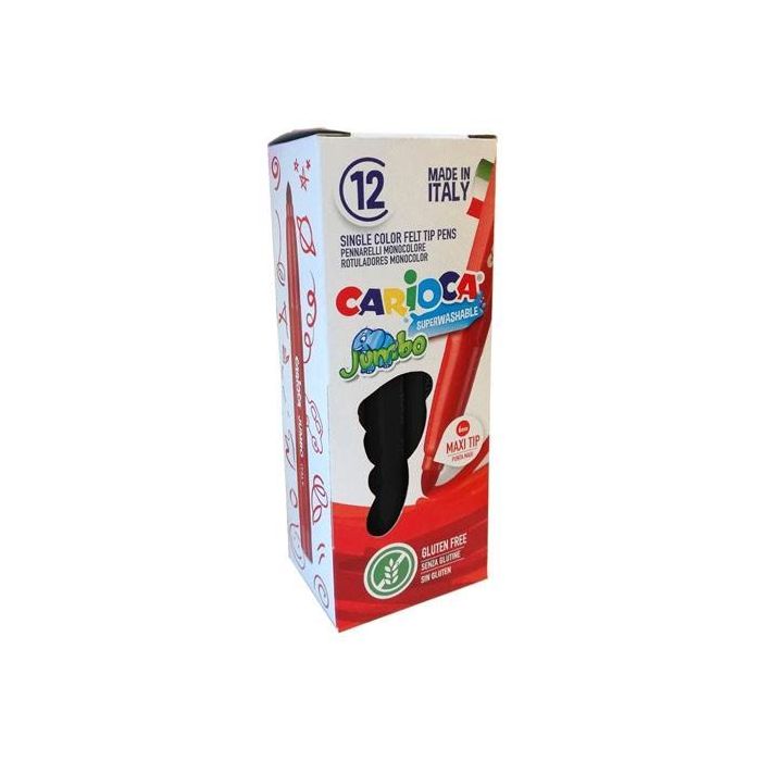Carioca Rotulador Jumbo Punta Maxi Negro Caja 12 Ud Carioca Rotulador Jumbo Punta Maxi Negro Caja 12 Ud