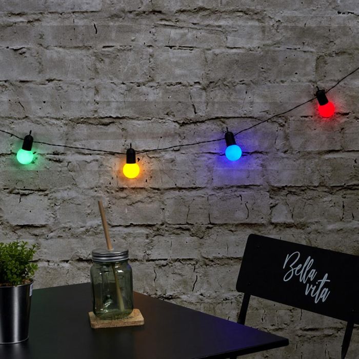 Home Deco Factory Guirnalda Exterior 10 LED Colo 3 Home Deco Factory Guirnalda Exterior 10 LED Colo 3