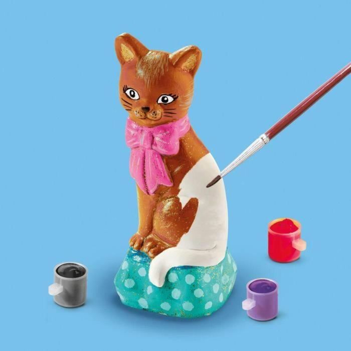 Ses Creative SES8710341012182 Kit de Moldura y Pintura de Gatos con 6 Colores - Pasatiempos Creativos 3