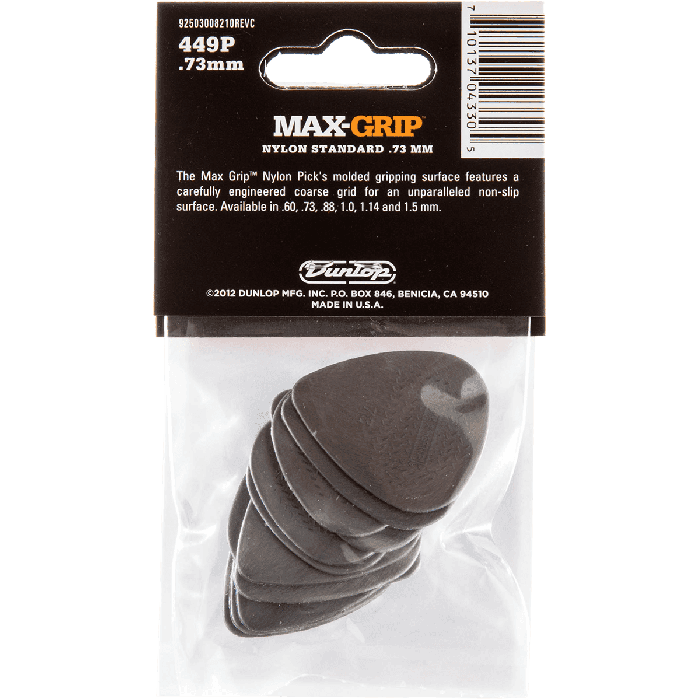 Pack 12 Púas Max-Grip / Nylon Std - 0,73Mm 2 Pack 12 Púas Max-Grip / Nylon Std - 0,73Mm 2