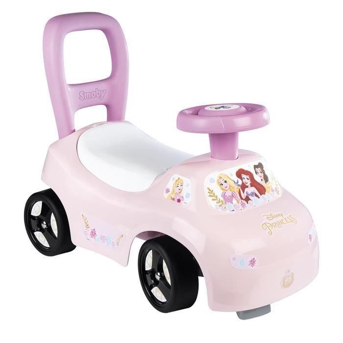 Smoby - Portabebés 2 en 1 - Princesas Disney - Caja bajo el sillín + bocina - A partir de 10 meses - Fabricado en Francia