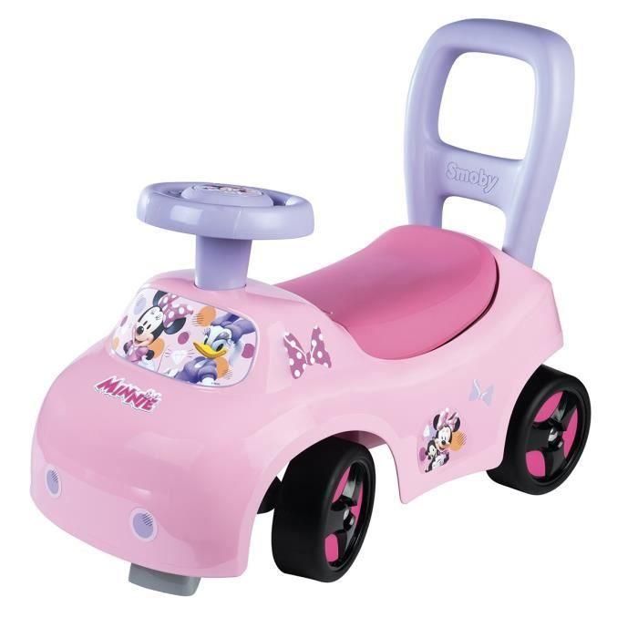 Smoby - Portabebés 2 en 1 - Minnie - Caja debajo del sillín + bocina - A partir de 10 meses - Fabricado en Francia