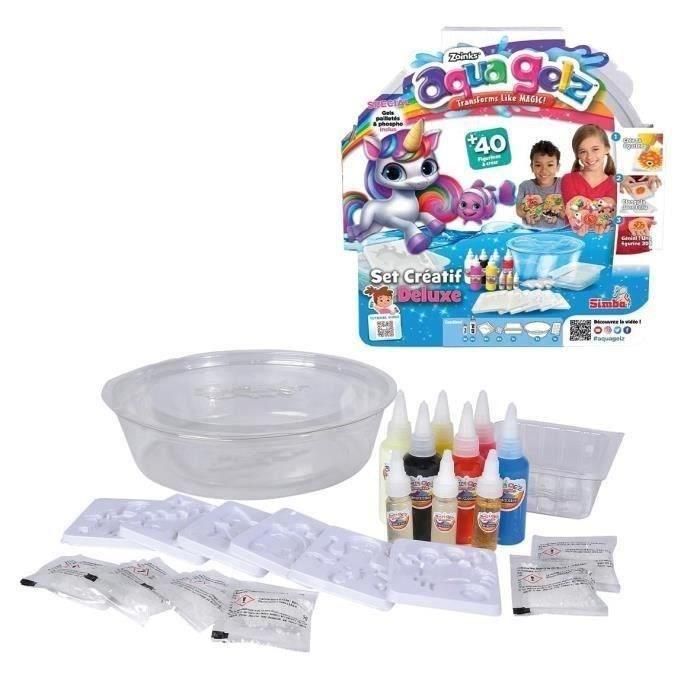 Simba - Aqua Gelz - Set creativo de lujo - Figura 3D - Kit creativo para niños - Tarros de gel - A partir de 8 años