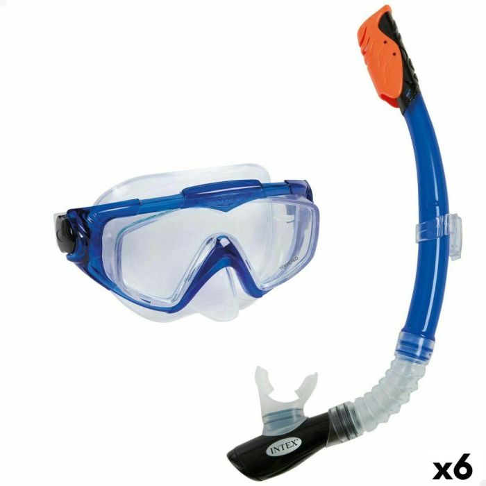 Gafas de Buceo con Tubo Intex Aqua Pro Azul Gafas de Buceo con Tubo Intex Aqua Pro Azul