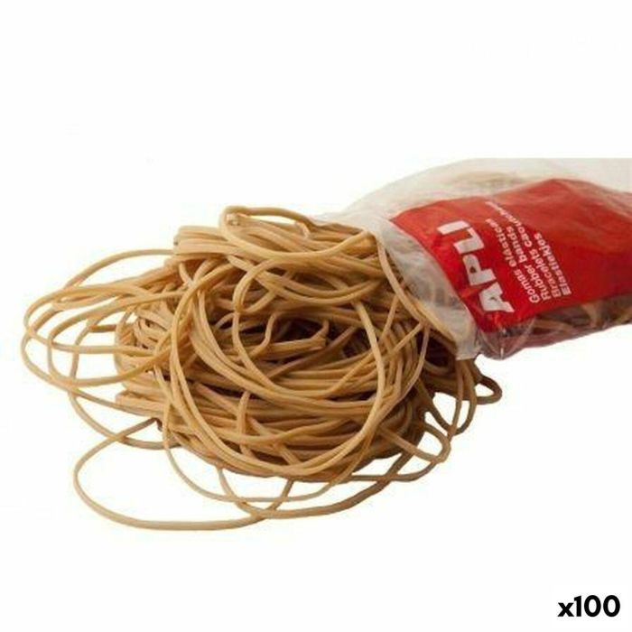Gomas elásticas Apli Marrón Ø 8 cm (100 Unidades) 0 Gomas elásticas Apli Marrón Ø 8 cm (100 Unidades) 0