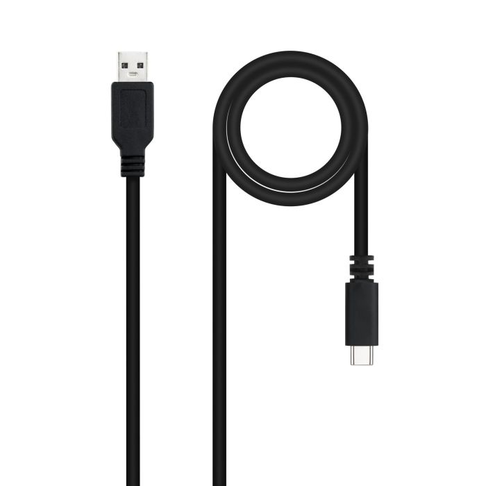NANOCABLE CABLE USB 2.0 3A, TIPO USB-C/M-A/M, NEGRO, 1.5 M