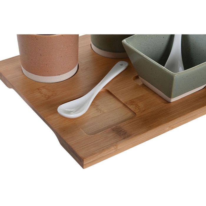 Set de Aperitivo DKD Home Decor 28 x 18,8 x 1,5 cm Porcelana Multicolor Bambú 10 Piezas Escandinavo 1 Set de Aperitivo DKD Home Decor 28 x 18,8 x 1,5 cm Porcelana Multicolor Bambú 10 Piezas Escandinavo 1