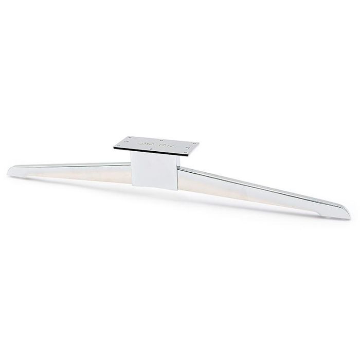 Q&Q Pata Metálica XL Modelo Helga, Acabado Cromo para Mueble o Sofá - Pata de Gran Tamaño de Metal Resistente y Duradero