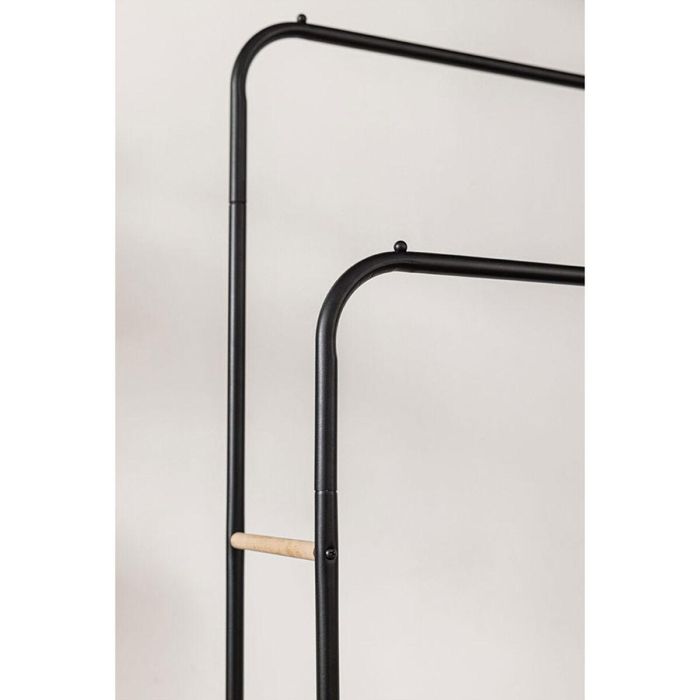 Perchero de Pie Newlux Hangy Duo 30 Negro Metal 115 x 50 x 150 cm 3 Perchero de Pie Newlux Hangy Duo 30 Negro Metal 115 x 50 x 150 cm 3