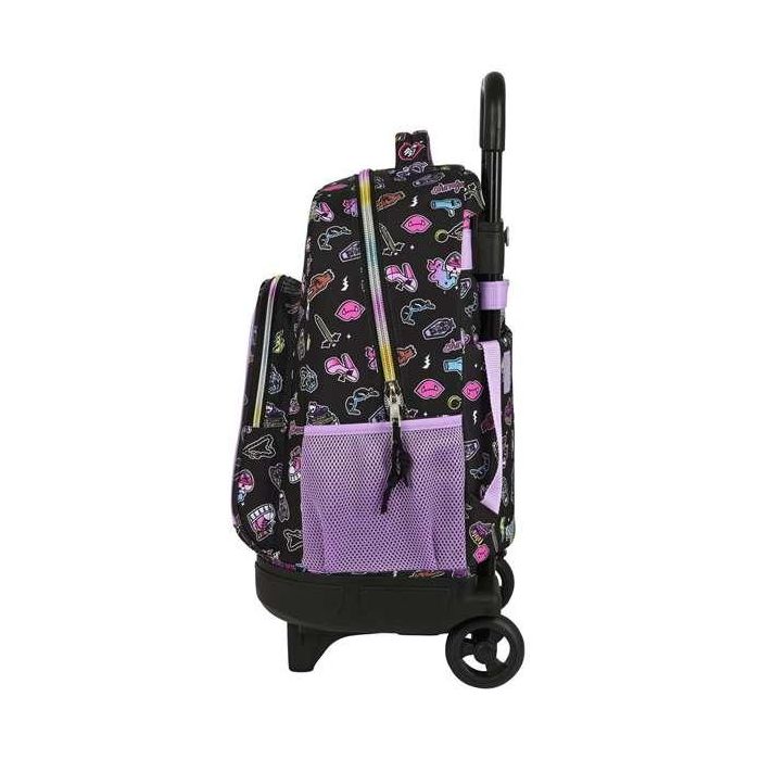 Mochila Escolar con Ruedas Monster High Creep Negro 33 X 45 X 22 cm 1