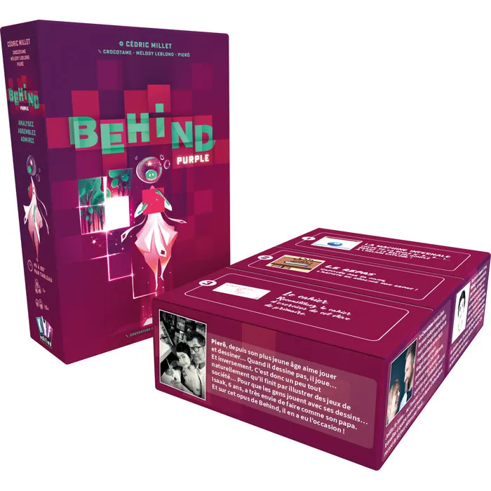 Detective Game: Behind Purple - 3 Investigaciones Originales - Juego de Mesa Independiente - As d'Or Initié 2025 - AABXO67872