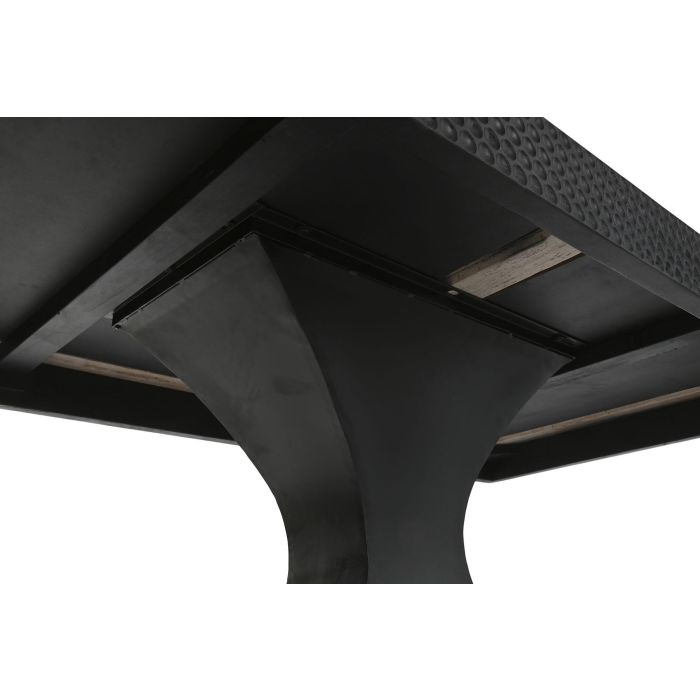 Mesa Comedor Item Home DKD Home Decor Negro 100 x 76 x 200 cm 3 Mesa Comedor Item Home DKD Home Decor Negro 100 x 76 x 200 cm 3