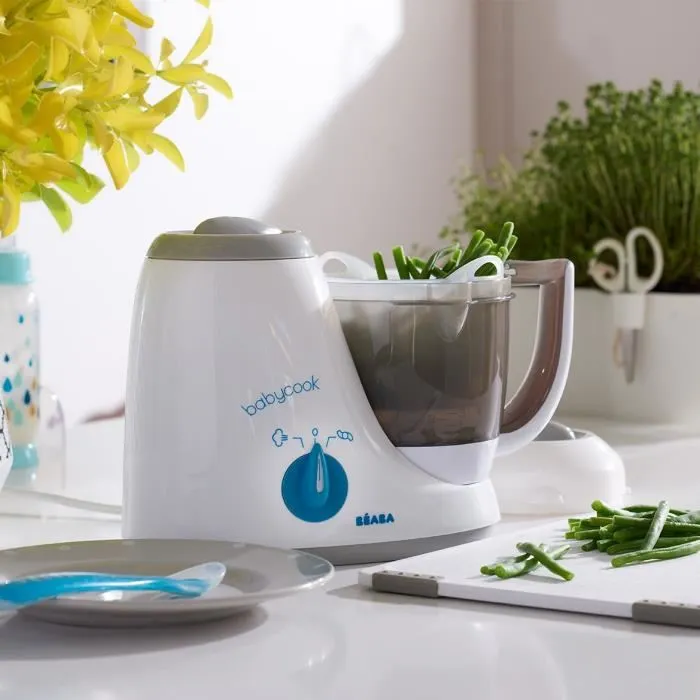 Beaba Procesador de Comida para Bebés 4 en 1 - Babycook Original Gris/Azul 3