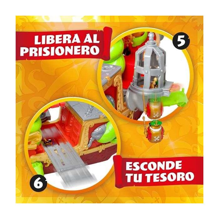 Magic Box Barco Pirata Kraken PPXSP112IN20 con Cañón, Catapulta y Prisión para 10 Figuras Piratix 8