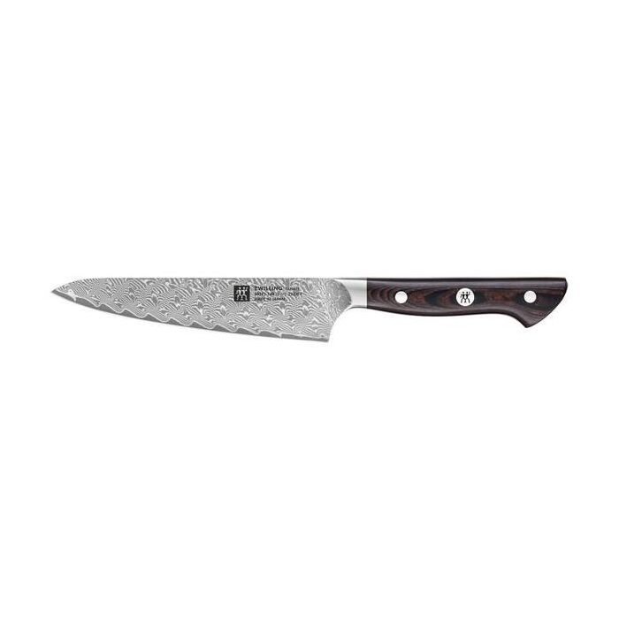 Zwilling 30571-141-0 Cuchillo de Chef Tanrei 14 cm de Acero Inoxidable con Mango Marrón