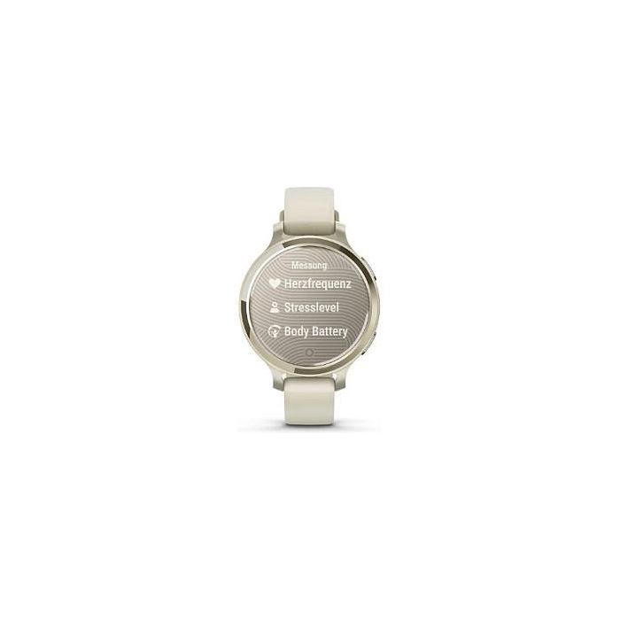 Garmin Lily 2 Active - Smartwatch Deportivo Femenino con GPS, Pantalla Táctil, Beige Lunar Gold, 38 mm, Correa de Silicona