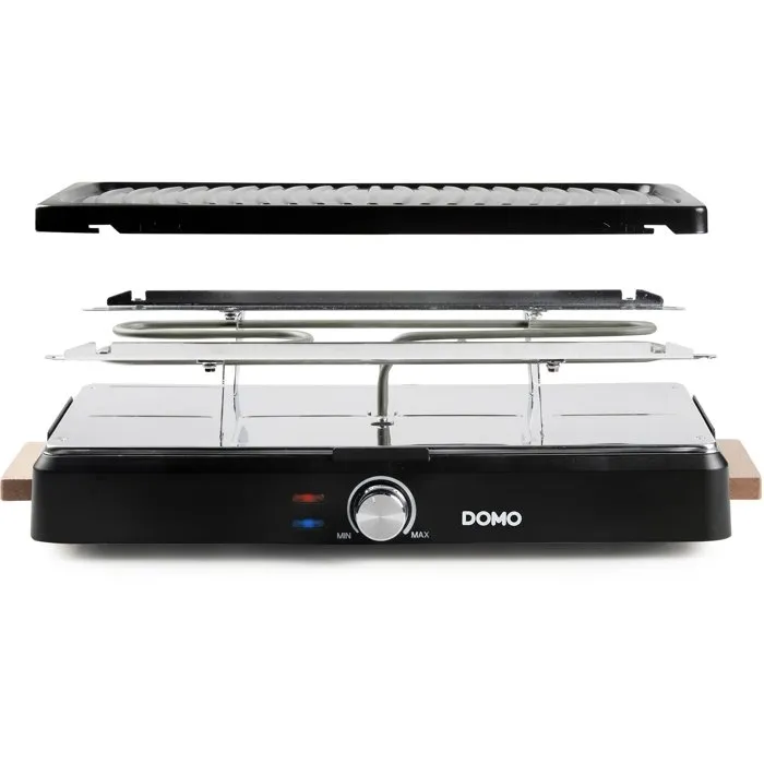 Domo DO9294G Raclette para 8 personas con Parrilla - 1400 W 2